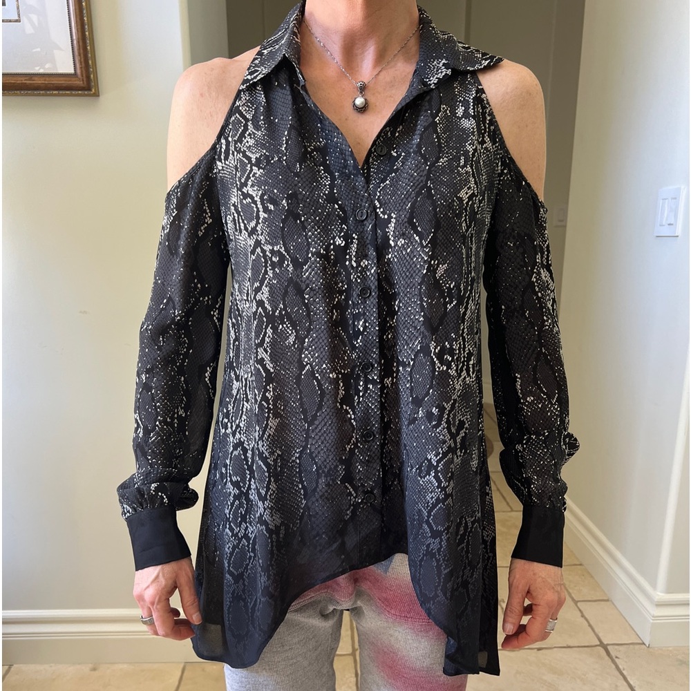 Parker Print Silk Blouse - Picture 1 of 7